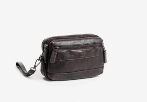 Neceser de mano para hombre MATTIES BAGS nappa color café
