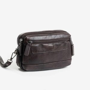 Neceser de mano para hombre MATTIES BAGS nappa color café