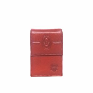 Pitillera en piel natural color cuero