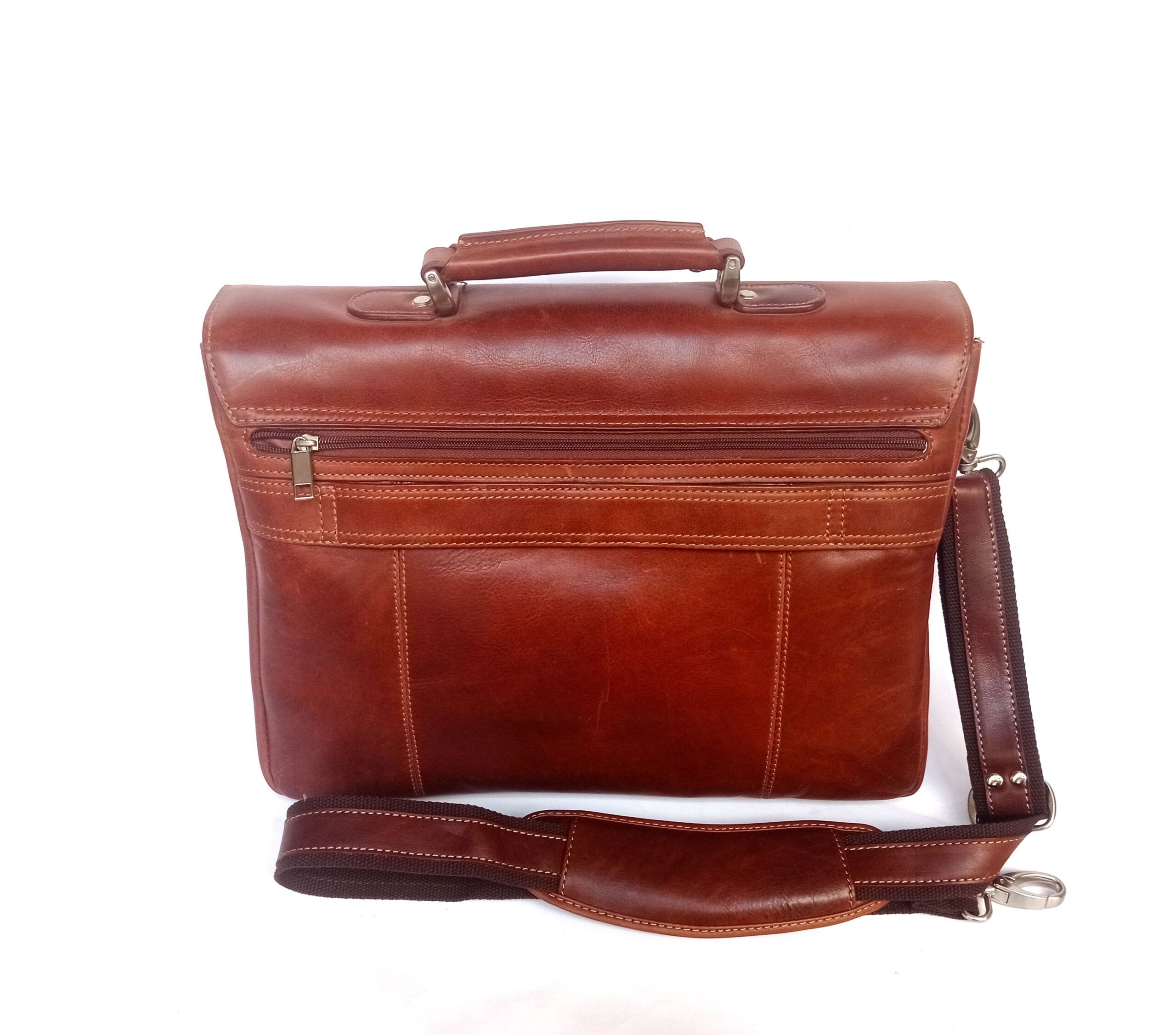 Maletín portadocumentos hombre en piel de alta calidad Matias Salvá - Imagen 3