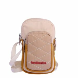 Porta móvil para mujer Fun and Basics Katina de nylon natural con cremallera