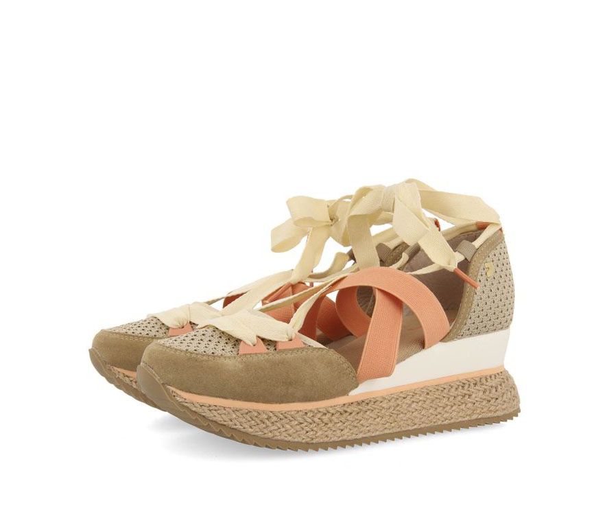 Sneakers abiertos GIOSEPPO TOTNES beige con cuña