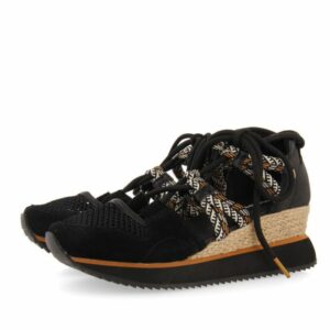 Sneakers abiertos GIOSEPPO IONA negros tipo espadrille con cuña