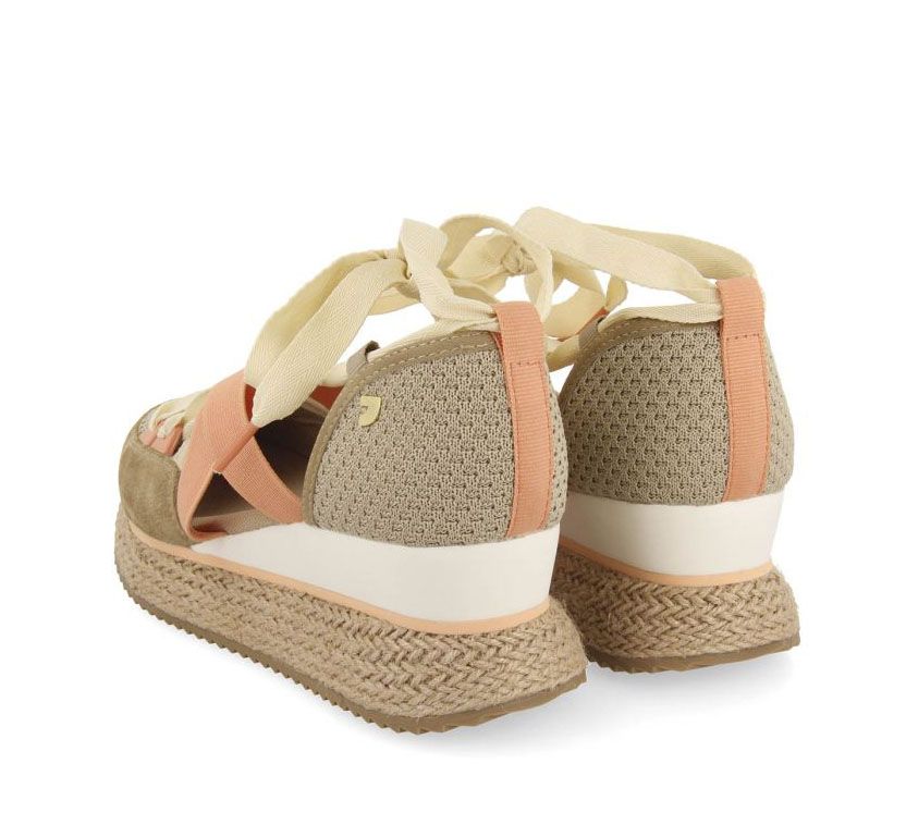 Sneakers abiertos GIOSEPPO TOTNES beige con cuña - Imagen 4