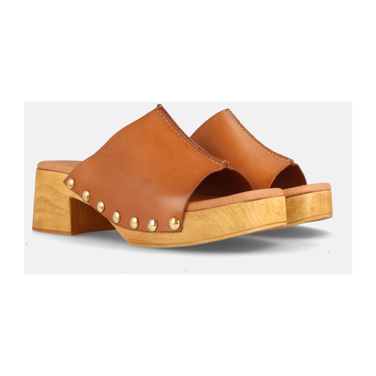 Zuecos MARILA SHOES Daria color arcilla - Imagen 3