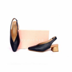 Zapatos de tacón tipo salón destalonados D'Chicas azul marino