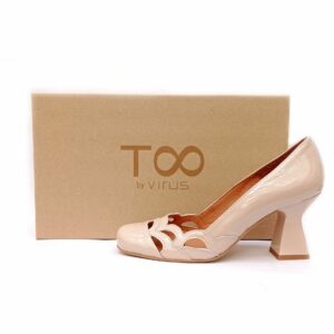 Zapatos de tacón Too by Virus charol piedra