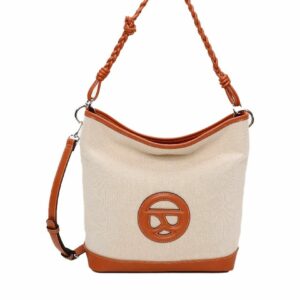 Bolso doble posición Binnari modelo Esla color cuero