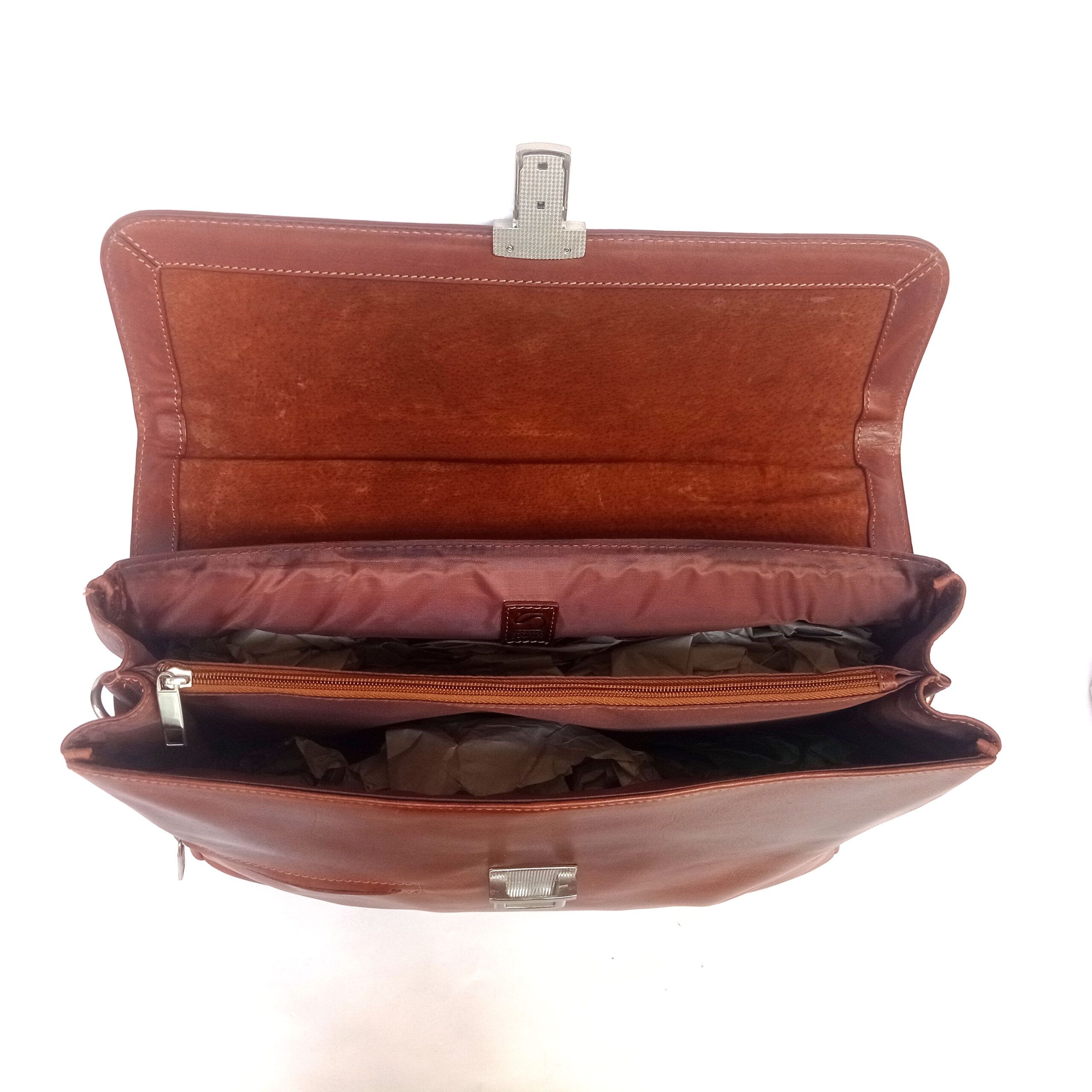 Maletín portadocumentos hombre en piel de alta calidad Matias Salvá - Imagen 2