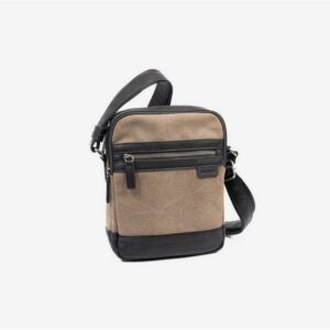 Bandolera para hombre Matties Bags marrón serie lona