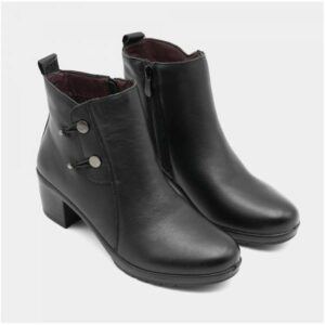 Botines de tacón The Happy Monk modelo Altea 015 negro